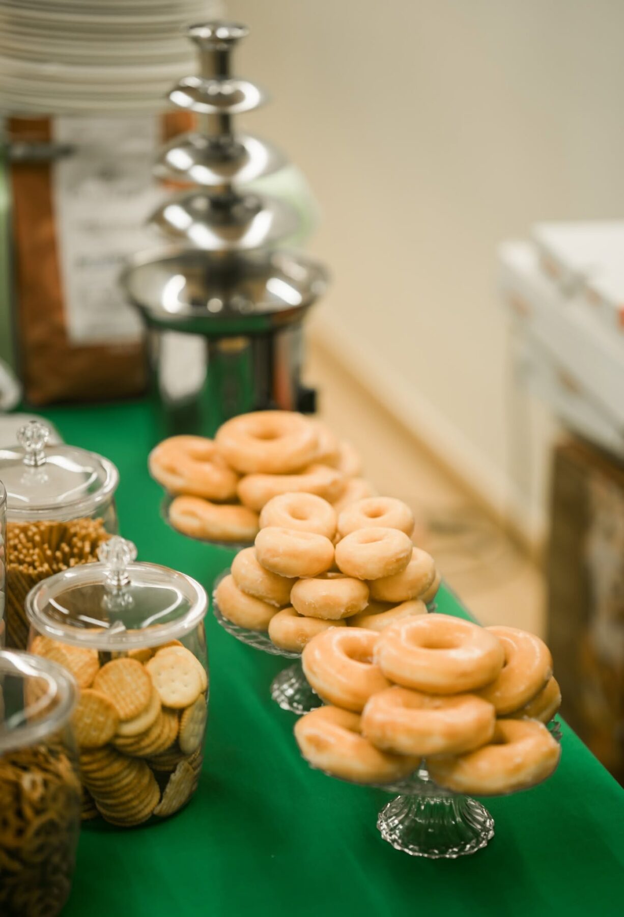 Dessert table styling for a baby celebration