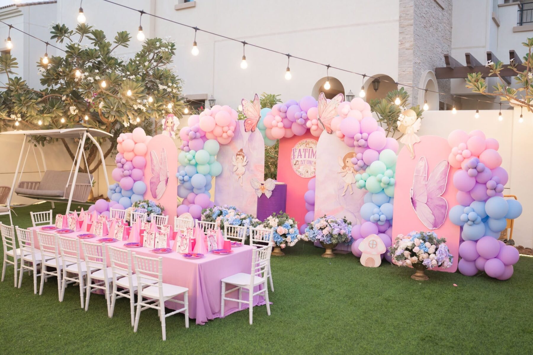 Themed tablescape for a children's birthday party
